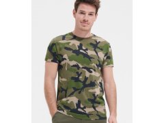 SOL´S Camo Men Pánské maskáčové tričko 25.1188 blue camo 3