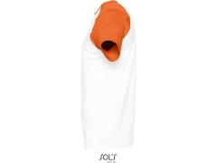 SOL´S Funky Pánské 2-barevné raglánové tričko 25.1190 white/orange 4
