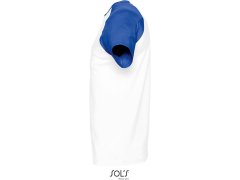 SOL´S Funky Pánské 2-barevné raglánové tričko 25.1190 white/royal 1