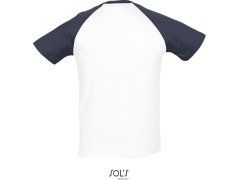 SOL´S Funky Pánské 2-barevné raglánové tričko 25.1190 white/navy 4