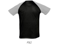 SOL´S Funky Pánské 2-barevné raglánové tričko 25.1190 black/grey melange 3
