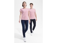 SOL´S Miles Men Pánské pruhované tričko 25.1398 white/red 4