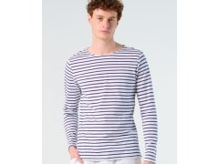 SOL´S Marine Men Pánské pruhované tričko s&nbsp;dlouhým rukávem 25.1402 white/red 3