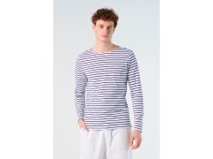 SOL´S Marine Men Pánské pruhované tričko s&nbsp;dlouhým rukávem 25.1402 white/red 7
