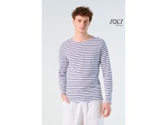SOL´S Marine Men Pánské pruhované tričko s&nbsp;dlouhým rukávem 25.1402 white/navy 3