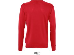 SOL´S Galaxy Men Pánský svetr s výstřihem do V 25.9500 red 7