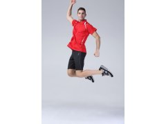 Spiro S 177M Pánské týmové piqué polo 29.177M red/white 3