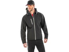Result R 230M Pánská 3-vrstvá softshellová bunda s&nbsp;kapucí 30.230M black/grey 1