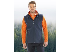 Result R 232M Pánská 2-vrstvá softshell vesta "Printable" 30.232M black/orange 1