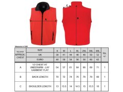 Result R 232M Pánská 2-vrstvá softshell vesta "Printable" 30.232M red/black 4