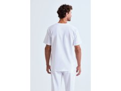 Onna NN 200 Pánský strečový kazak s výstřihem do V 39.N200 vital white 4