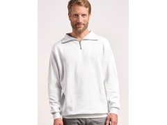Promodoro 5050 Pánska mikina s 1/4 zipem "Troyer" 40.5050 white 1