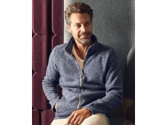 Promodoro 7720 Pánská pletená fleecová bunda 40.7720 heather grey 1