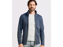 Promodoro 7720 Pánská pletená fleecová bunda 40.7720 heather blue 7
