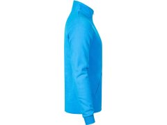 Promodoro 7971 Pánská dvojitá fleecová bunda 40.7971 turquoise/light grey 2
