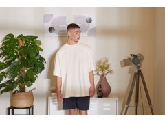 Build your Brand BY 193 Pánské oversize tričko "Huge Tee" 56.0193 white sand 7