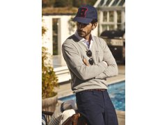 James Harvest Ashland V-Neck Pánský svetr s výstřihem do V 62.2507 navy 3