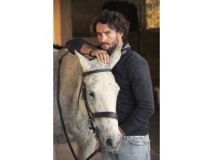 James Harvest Ashland V-Neck Pánský svetr s&nbsp;výstřihem do V 62.2507 grey melange 2