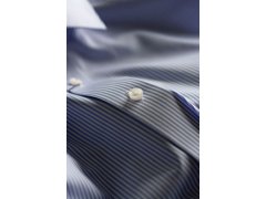 J.Harvest & Frost YB 50 Regular Men Keprová košile s dlouhým rukávem 63.5001 navy stripe 4