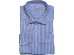 J.Harvest & Frost YB 50 Regular Men Keprová košile s dlouhým rukávem 63.5001 sky blue stripe 1