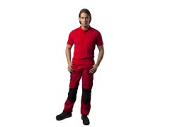ProJob 2021 Pique Polo Pánské pracovní piqué polo z těžké bavlny 64.2021 red 4