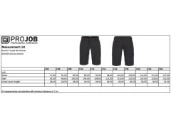 ProJob 2560 Shorts Stretch (44-60) Pánské strečové pracovní šortky 64.2560 black 1