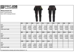 ProJob 5551 Waistpants Stretch (146-156) Pánské strečové pracovní kalhoty 64.551L white 4