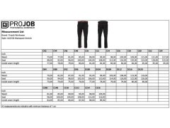 ProJob 2558 Waistpants Stretch (44-60) Pánské strečové pracovní kalhoty 64.558M navy 6