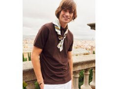 Clique Classic Lincoln S/S Pánské piqué polo z těžké bavlny 67.8244 dark mocca 3
