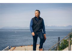 Cutter & Buck Pemberton Hybrid Vest M Pánská hybridní vesta 68.1496 black 2