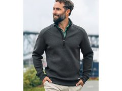 Cutter & Buck Pemberton Half Zip Men Pánska mikina s&nbsp;1/4 zipem 68.8434 anthracite melange 3