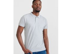 Pure Waste PQM Pánské piqué polo z těžké bavlny 74.0PQM grey melange 3