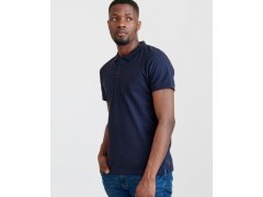 Pure Waste PQM Pánské piqué polo z těžké bavlny 74.0PQM solid navy 1
