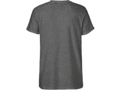 Neutral O 60012 Pánské bio tričko s ohrnutými rukávy 77.6012 dark heather 4