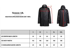 Tenson Apelviken Rain Coat Men Pánský plášť do deště 84.7644 dark blue 3