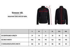 Tenson Yoke Half Zip M Pánská fleecová mikina s&nbsp;1/4 zipem 84.7646 black 2