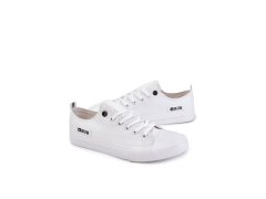 Pánské tenisky z nízkého materiálu Big Star KK174006 Bílé 4