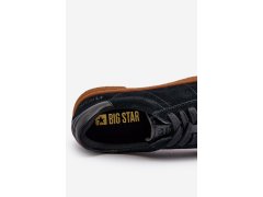 Nízké pánské tenisky z ekologické kůže Big Star NN174284 černé 6