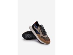 Pánské tenisky Big Star NN174320 s paměťovou pěnou Beige-modré 3