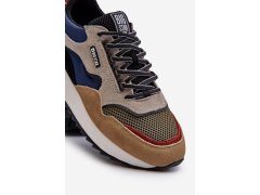 Pánské tenisky Big Star NN174320 s paměťovou pěnou Beige-modré 6