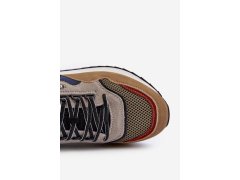Pánské tenisky Big Star NN174320 s paměťovou pěnou Beige-modré 8