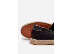 Pánské espadrilky s&nbsp;pletením černé Fenen 3