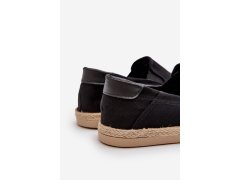 Pánské espadrilky s&nbsp;pletením černé Fenen 4