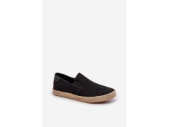 Pánské espadrilky s&nbsp;pletením černé Fenen 6