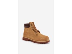 Zimní Semišové Boty Pro Muže Big Star OO174136 HI-POLY SYSTEM Camel 6