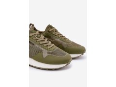 Pánské Sneakersy Na Platformě Big Star RR174360 Hi-Poly System Khaki 3