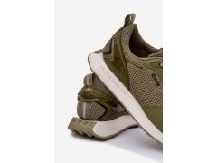 Pánské Sneakersy Na Platformě Big Star RR174360 Hi-Poly System Khaki 5