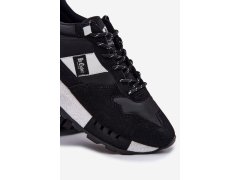 Zateplené pánské sneakers na platformě Lee Cooper LCJ-25-03-3378M černé 1