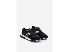Zateplené pánské sneakers na platformě Lee Cooper LCJ-25-03-3378M černé 2
