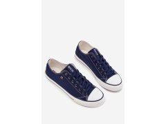 Pánské Nízké Tenisky Materiálové Big Star DD174503 Tmavě Modré 4